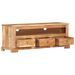 Meuble TV Bois massif d'acacia 110x30x40 cm Marron - Photo n°4