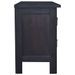 Meuble TV Café noir clair 100x30x45 cm Bois d'acajou massif 2 - Photo n°4