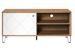 Meuble TV chêne artisan et blanc mat Kidou 123 cm - Photo n°1