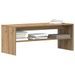 Meuble TV chêne artisanal 100x40x40 cm bois d'ingénierie - Photo n°1