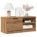 Meuble TV chêne artisanal 80x35x36,5 cm bois d'ingénierie - Photo n°1