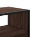 Meuble TV chêne marron 100x31x39,5cm bois d'ingénierie et métal - Photo n°8