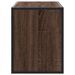 Meuble TV chêne marron 100x31x39,5cm bois d'ingénierie et métal - Photo n°5