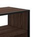 Meuble TV chêne marron 100x31x39,5cm bois d'ingénierie et métal - Photo n°7