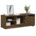 Meuble TV Chêne marron 102x35,5x36,5 cm Bois d'ingénierie - Photo n°5