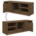 Meuble TV Chêne marron 102x35,5x36,5 cm Bois d'ingénierie - Photo n°8