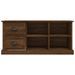 Meuble TV chêne marron 102x35,5x47,5 cm bois d'ingénierie - Photo n°6