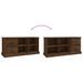 Meuble TV chêne marron 102x35,5x47,5 cm bois d'ingénierie - Photo n°9