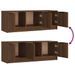 Meuble TV Chêne marron 102x35x36,5 cm Bois d'ingénierie - Photo n°9