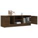 Meuble TV Chêne marron 102x35x36,5 cm Bois d'ingénierie - Photo n°7