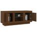 Meuble TV chêne marron 102x35x45 cm bois d'ingénierie - Photo n°4