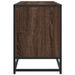 Meuble TV chêne marron 150x35x41 cm bois d'ingénierie et métal - Photo n°5