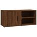 Meuble TV Chêne marron 80x31,5x36 cm Bois d'ingénierie - Photo n°1