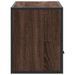 Meuble TV chêne marron 80x31x39,5 cm bois d'ingénierie et métal - Photo n°5