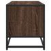 Meuble TV chêne marron 80x34,5x40 cm bois d'ingénierie et métal - Photo n°5