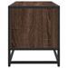 Meuble TV chêne marron 80x34,5x40 cm bois d'ingénierie et métal - Photo n°5