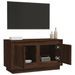 Meuble TV chêne marron 80x35x45 cm bois d'ingénierie - Photo n°5