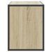 Meuble TV chêne sonoma 100x31x39,5cm bois d'ingénierie et métal - Photo n°5