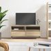 Meuble TV chêne sonoma 100x34,5x44,5 cm bois d'ingénierie - Photo n°1