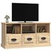 Meuble TV chêne sonoma 100x35x50 cm bois d'ingénierie - Photo n°4