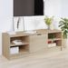 Meuble TV Chêne sonoma 102x35,5x36,5 cm Bois d'ingénierie - Photo n°1