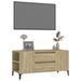 Meuble TV Chêne sonoma 102x44,5x50 cm Bois d'ingénierie - Photo n°4