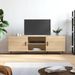 Meuble TV chêne sonoma 150x30x50 cm bois d'ingénierie - Photo n°1