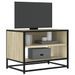 Meuble TV chêne sonoma 61x40x46 cm bois d'ingénierie et métal - Photo n°1