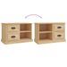 Meuble TV chêne sonoma 73x35,5x47,5 cm bois d'ingénierie - Photo n°9