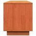 Meuble TV cire marron 140x35x40 cm bois pin massif - Photo n°7