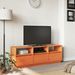 Meuble TV cire marron 140x37x50 cm bois pin massif - Photo n°3