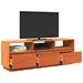 Meuble TV cire marron 140x37x50 cm bois pin massif - Photo n°5