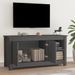 Meuble TV Gris 103x36,5x52 cm Bois de pin massif - Photo n°6