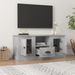 Meuble TV gris béton 100x35,5x45 cm bois d'ingénierie - Photo n°3