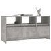 Meuble TV Gris béton 102x37,5x52,5 cm Bois d'ingénierie - Photo n°4