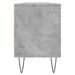 Meuble TV gris béton 150x30x44,5 cm bois d'ingénierie - Photo n°7