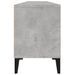 Meuble TV gris béton 150x30x44,5 cm bois d'ingénierie - Photo n°8