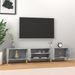 Meuble TV gris béton 180x31,5x40 cm bois d'ingénierie - Photo n°3