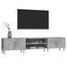 Meuble TV gris béton 180x31,5x40 cm bois d'ingénierie - Photo n°4