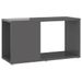 Meuble TV Gris brillant 60x24x32 cm - Photo n°1