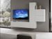 Meuble TV modulable suspendu design blanc Kina L 254 cm - 4 pièces - Photo n°1