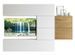 Mur TV modulable suspendu design blanc et naturel Lina L 234 cm - 6 pièces - Photo n°1