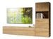 Meuble TV modulable suspendu bois naturel Bela L 234 cm - 5 pièces - Photo n°1