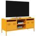 Meuble TV jaune moutarde 101,5x39x43,5 cm acier laminé à froid - Photo n°1