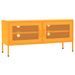Meuble TV Jaune moutarde 105x35x50 cm Acier 2 - Photo n°1