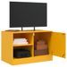 Meuble TV jaune moutarde 67x39x44 cm acier - Photo n°5