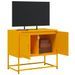 Meuble TV jaune moutarde 68,5x39x60,5 cm acier - Photo n°5