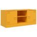 Meuble TV jaune moutarde 99x39x44 cm acier - Photo n°2