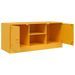 Meuble TV jaune moutarde 99x39x44 cm acier - Photo n°8