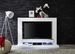 Meuble TV laqué blanc à led Luxo - Photo n°9